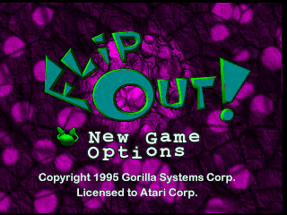Flip-Out title screen for Jaguar